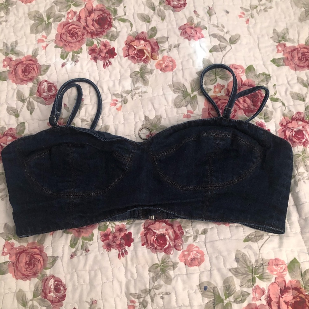 Jean crop top